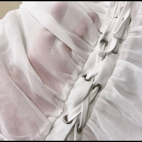 2/$25 White bodysuit - Picture 4 of 5